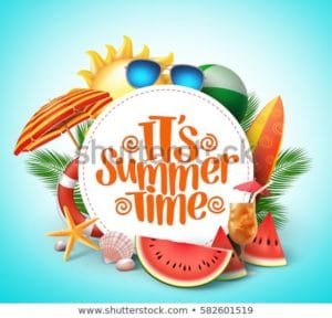summer-time-vector-banner-design-450w-582601519