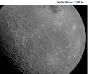 This is a clear photo of the moon sent by Chandrayaan 2.