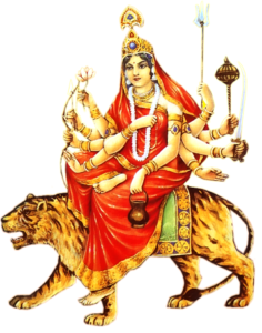 చంద్రఘంట అమ్మవారి కళాత్మక చిత్రం, నవరాత్రి మూడో రోజు ఆరాధన