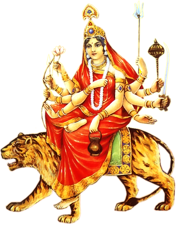 చంద్రఘంట అమ్మవారి కళాత్మక చిత్రం, నవరాత్రి మూడో రోజు ఆరాధన