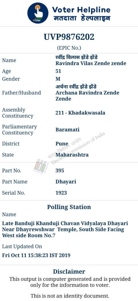 Telangana voter roll